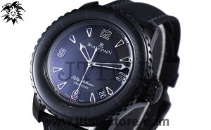 Fifty Fathoms PVD 5015 Dark Knight ZF 1:1 Best Edition Black Dial on Sail-canvas Strap A1315