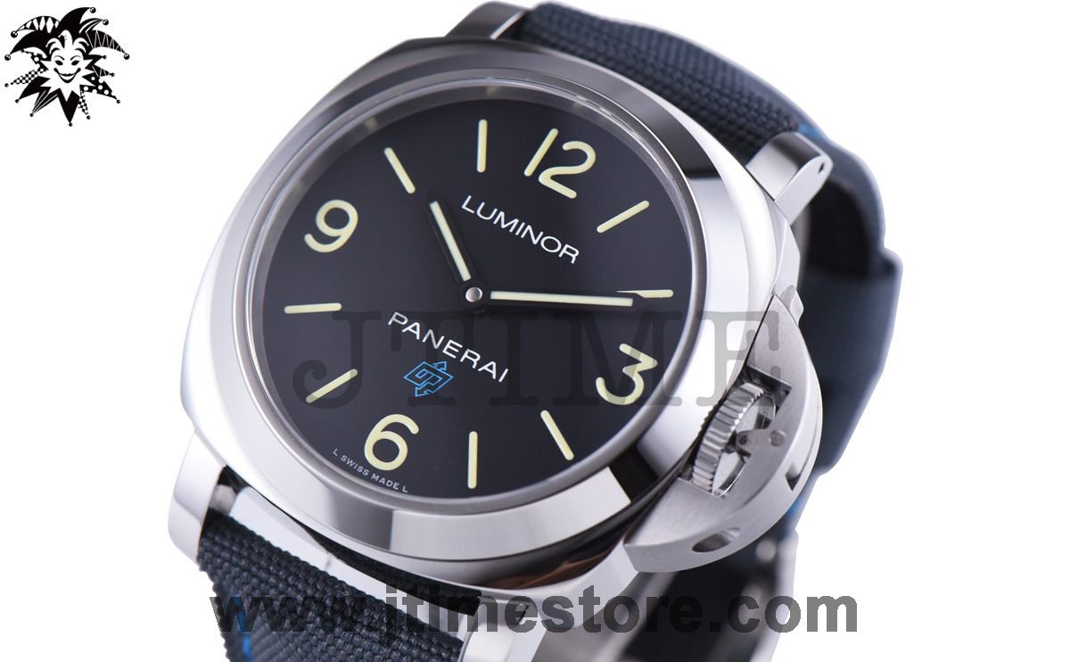 PAM774 Luminor Blue Logo 3 Days Acciaio