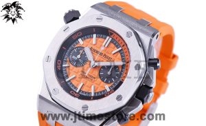 Royal Oak Offshore Diver Chronograph Orange JF 1:1 Best Edition on Orange Rubber Strap A3126 V2