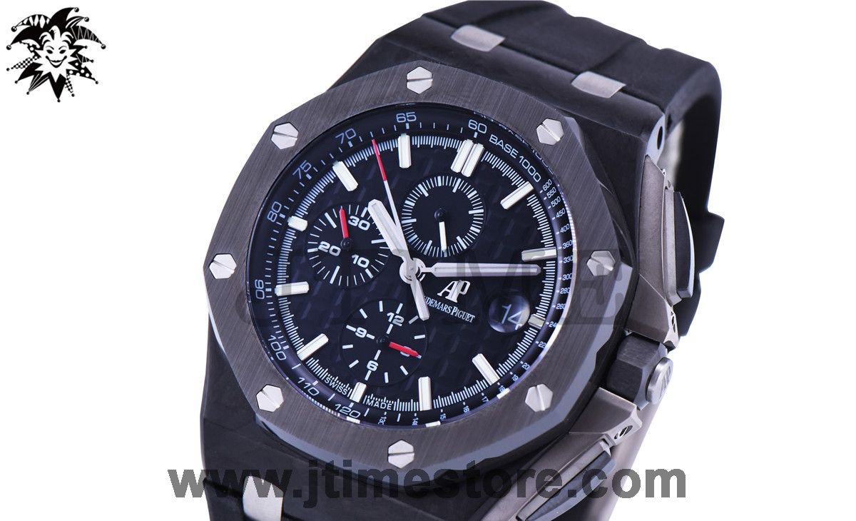 Royal Oak Offshore Chrono 44mm Forged Carbon JF 1:1 Best Edition A3126 V2 w/ Cyclops - Image 2