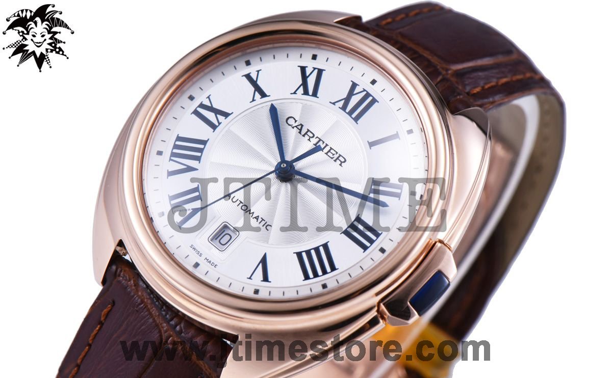 Cle de Cartier WGCL0004 RG 40mm V6F 1:1 Best Edition White Textured Dial on Brow