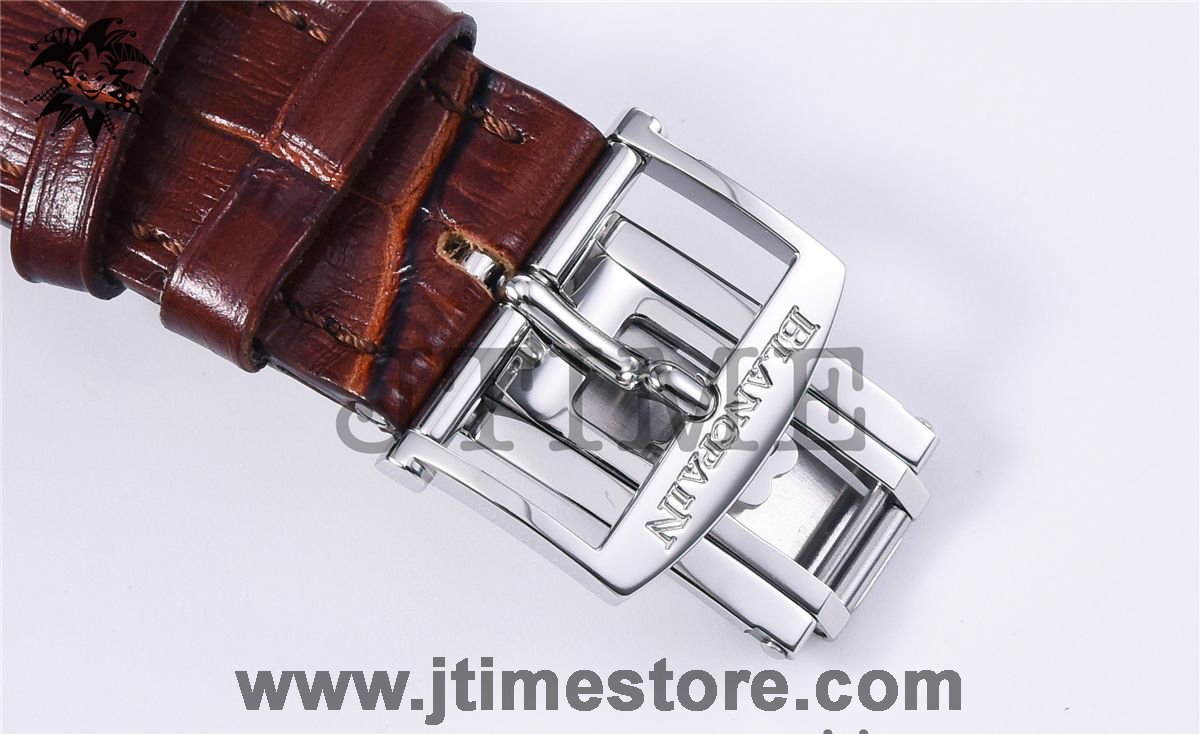 Villeret 6654 SS Complicated Function OMF 1:1 Best Edition White Dial on Brown Leather Strap A6654 V2 - Image 5