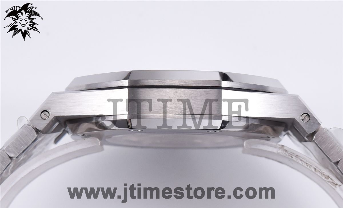 Royal Oak 41mm 15400 SS JF 1:1 Best Edition Black Textured Dial on SS Bracelet A3120 V3 - Image 8