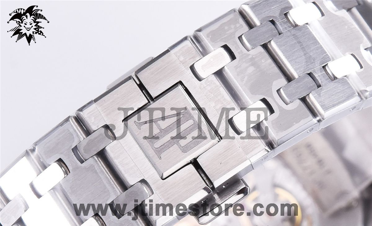 Royal Oak 41mm 15400 SS JF 1:1 Best Edition White Textured Dial on SS Bracelet A3120 V3 - Image 7