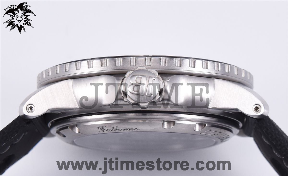 Fifty Fathoms 5015C Tribute to Aqua Lung ZF 1:1 Best Edition Black Dial on Sail-canvas Strap A1315 - Image 4