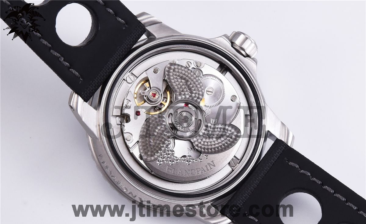 Fifty Fathoms 5015C Tribute to Aqua Lung ZF 1:1 Best Edition Black Dial on Sail-canvas Strap A1315 - Image 8