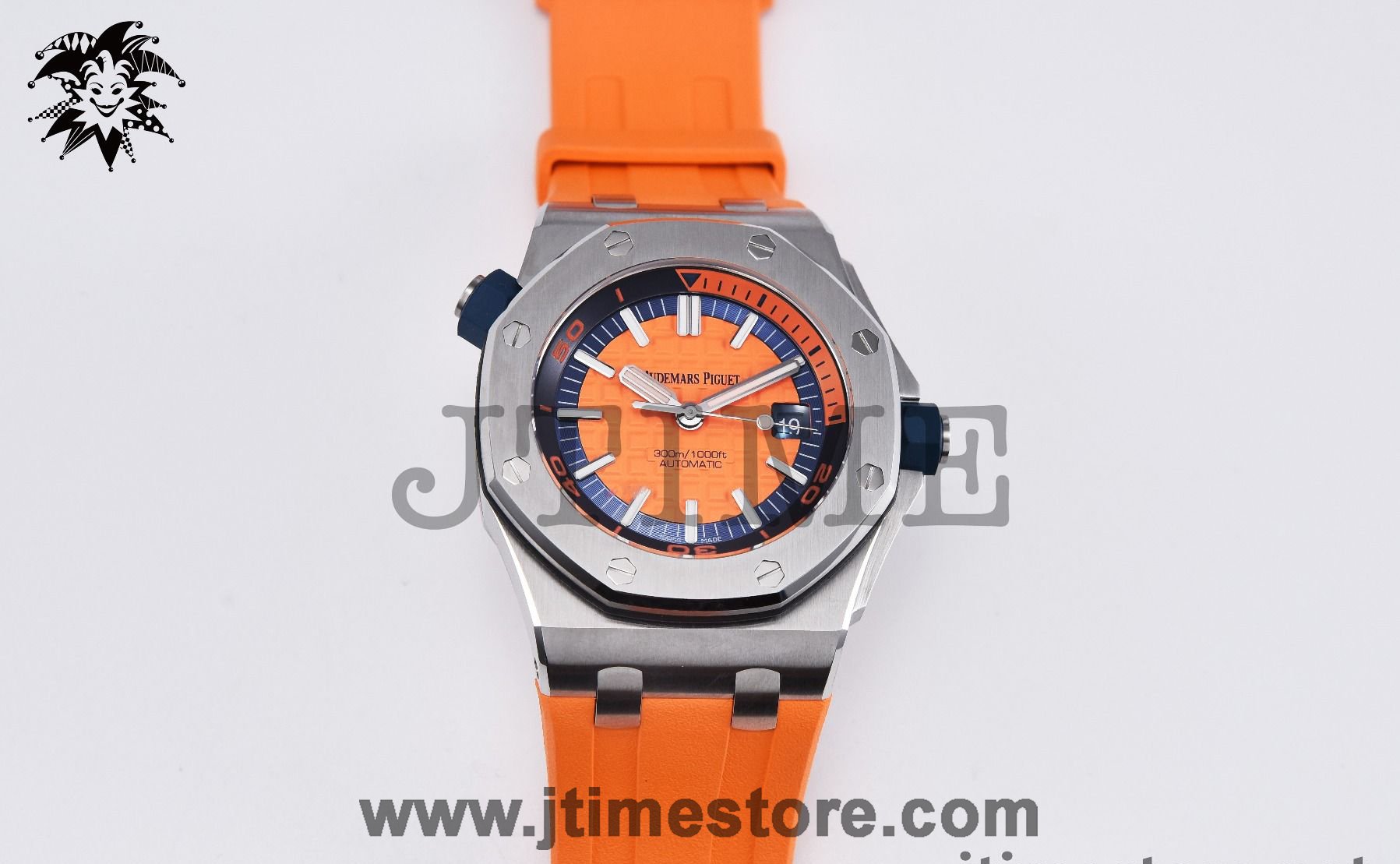Royal Oak Offshore Diver 2017 Orange 15710 JF 1:1 Best Edition on XS Orange Rubber Strap A3120 - Image 3