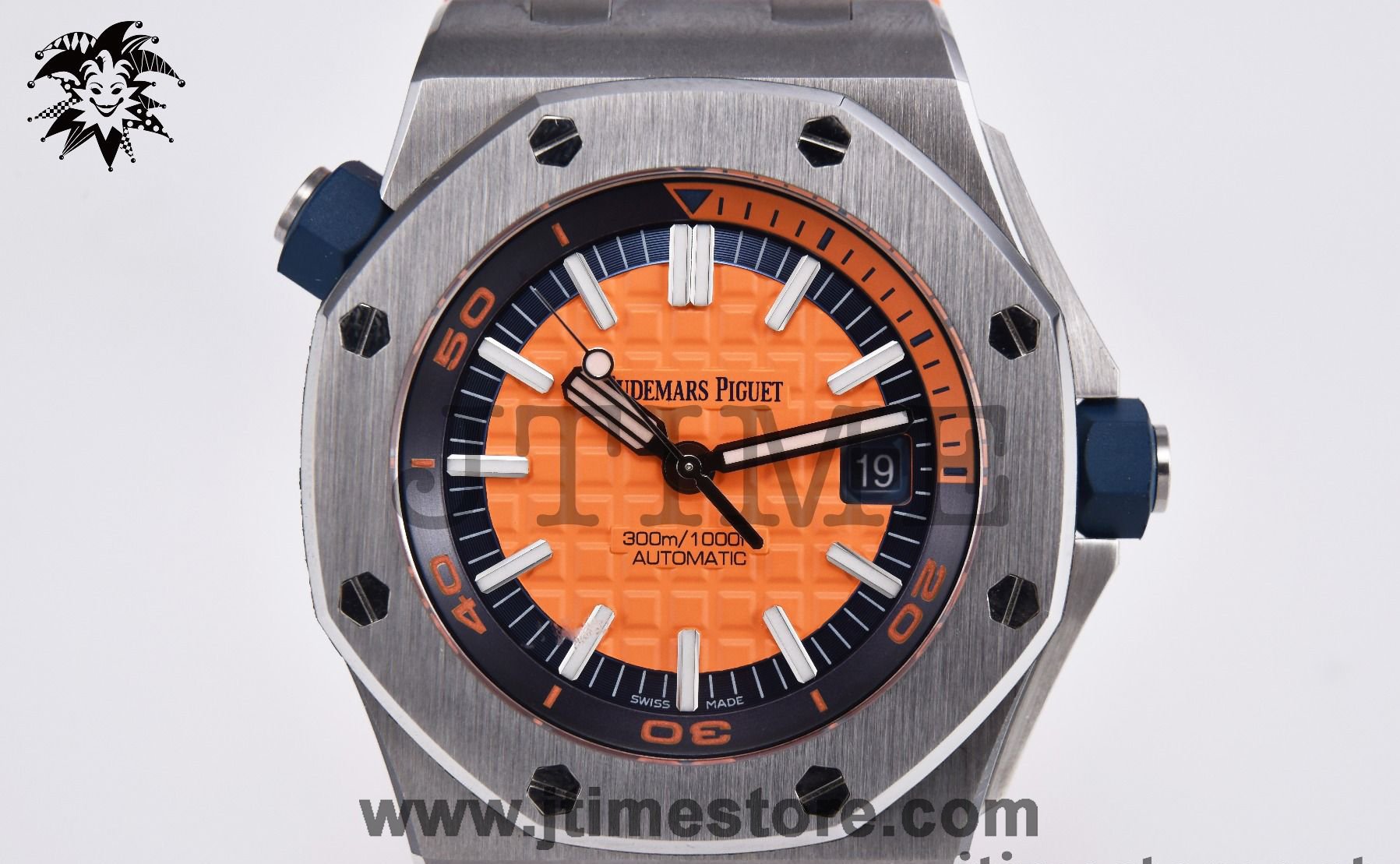Royal Oak Offshore Diver 2017 Orange 15710 JF 1:1 Best Edition on XS Orange Rubber Strap A3120 - Image 2