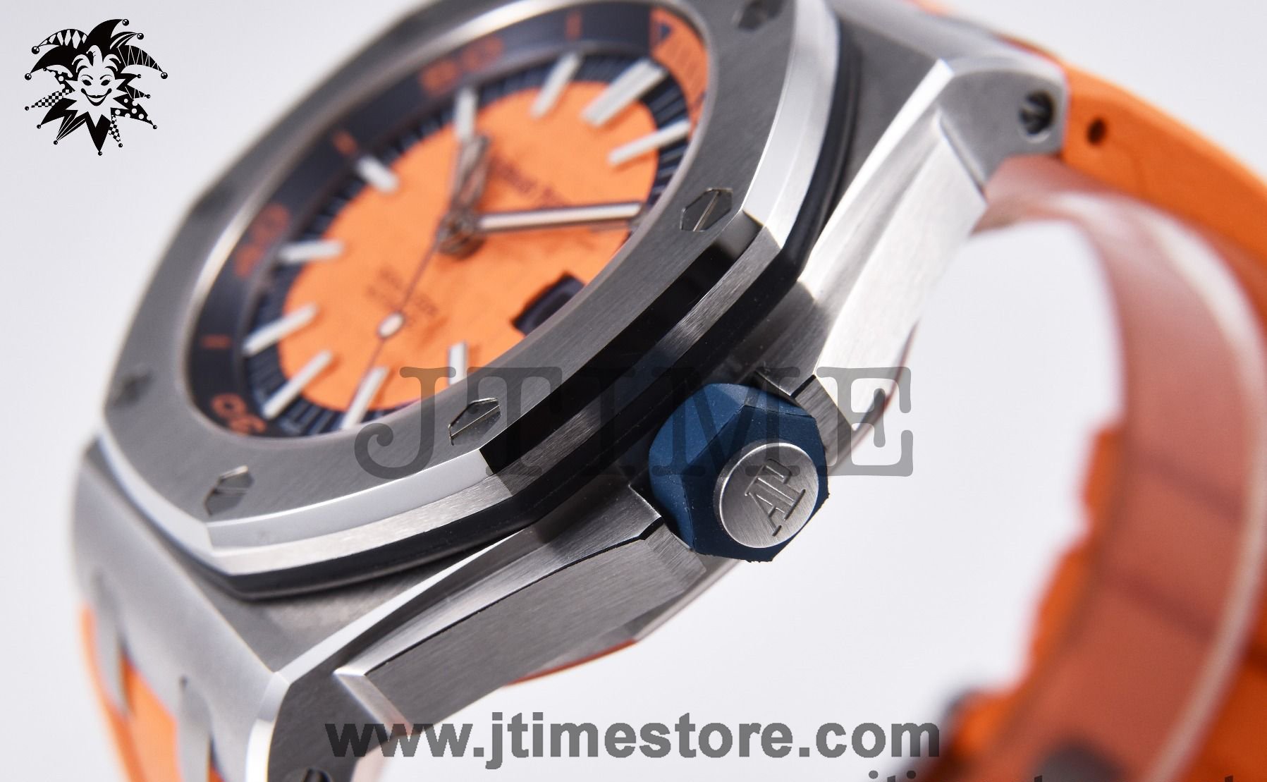 Royal Oak Offshore Diver 2017 Orange 15710 JF 1:1 Best Edition on XS Orange Rubber Strap A3120 - Image 5