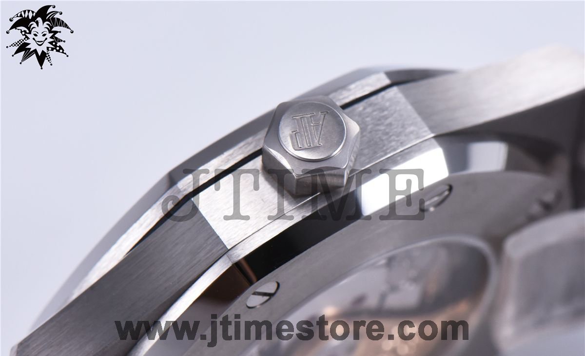 Royal Oak 41mm 15400 SS JF 1:1 Best Edition Black Textured Dial on SS Bracelet A3120 V3 - Image 14