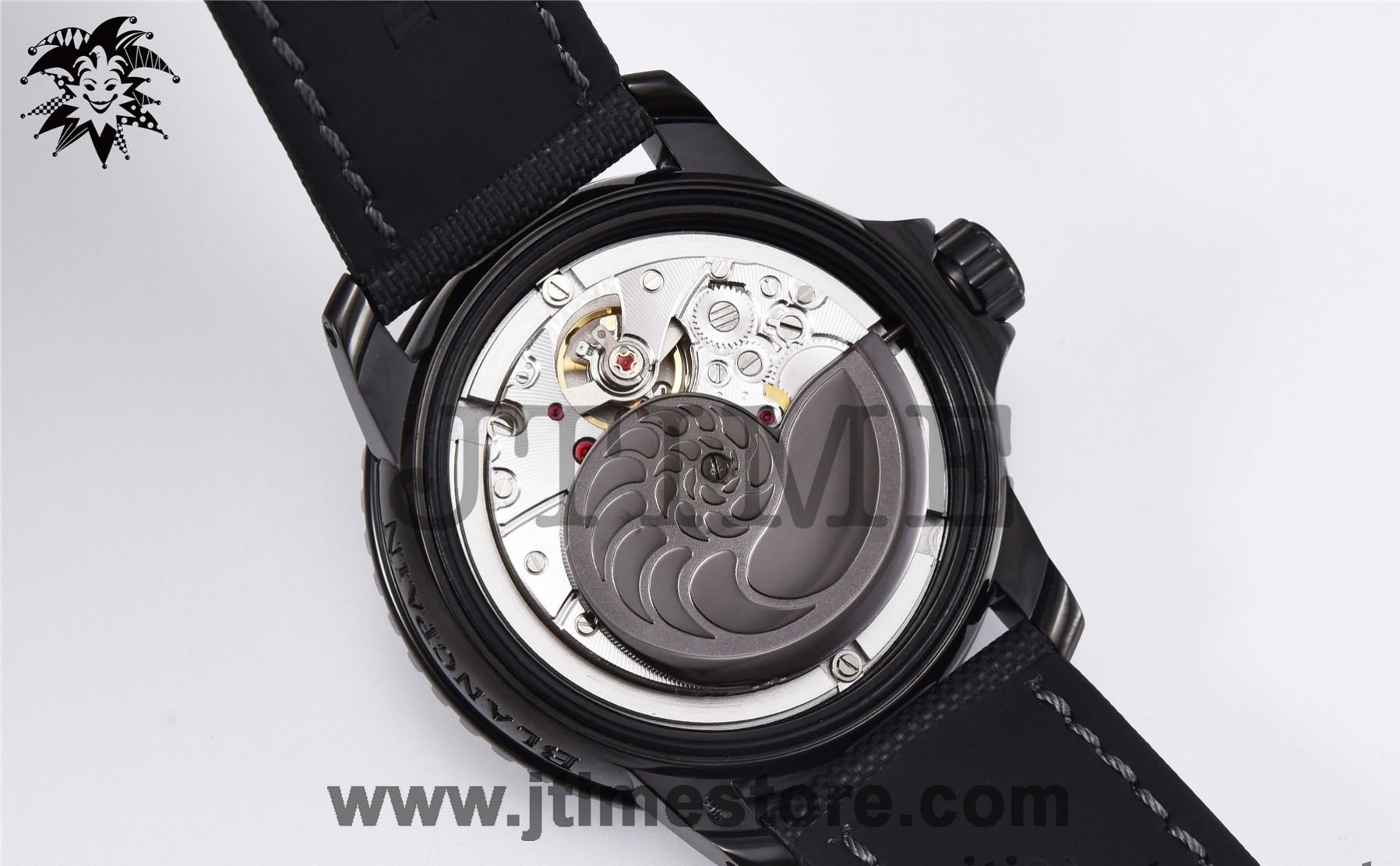 Fifty Fathoms PVD 5015 Dark Knight ZF 1:1 Best Edition Black Dial on Sail-canvas Strap A1315 - Image 11
