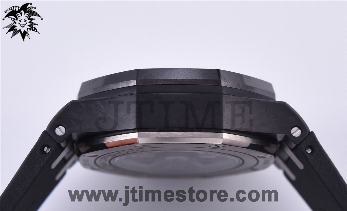 Royal Oak Offshore Chrono 44mm Forged Carbon JF 1:1 Best Edition A3126 V2 w/ Cyclops - Image 7