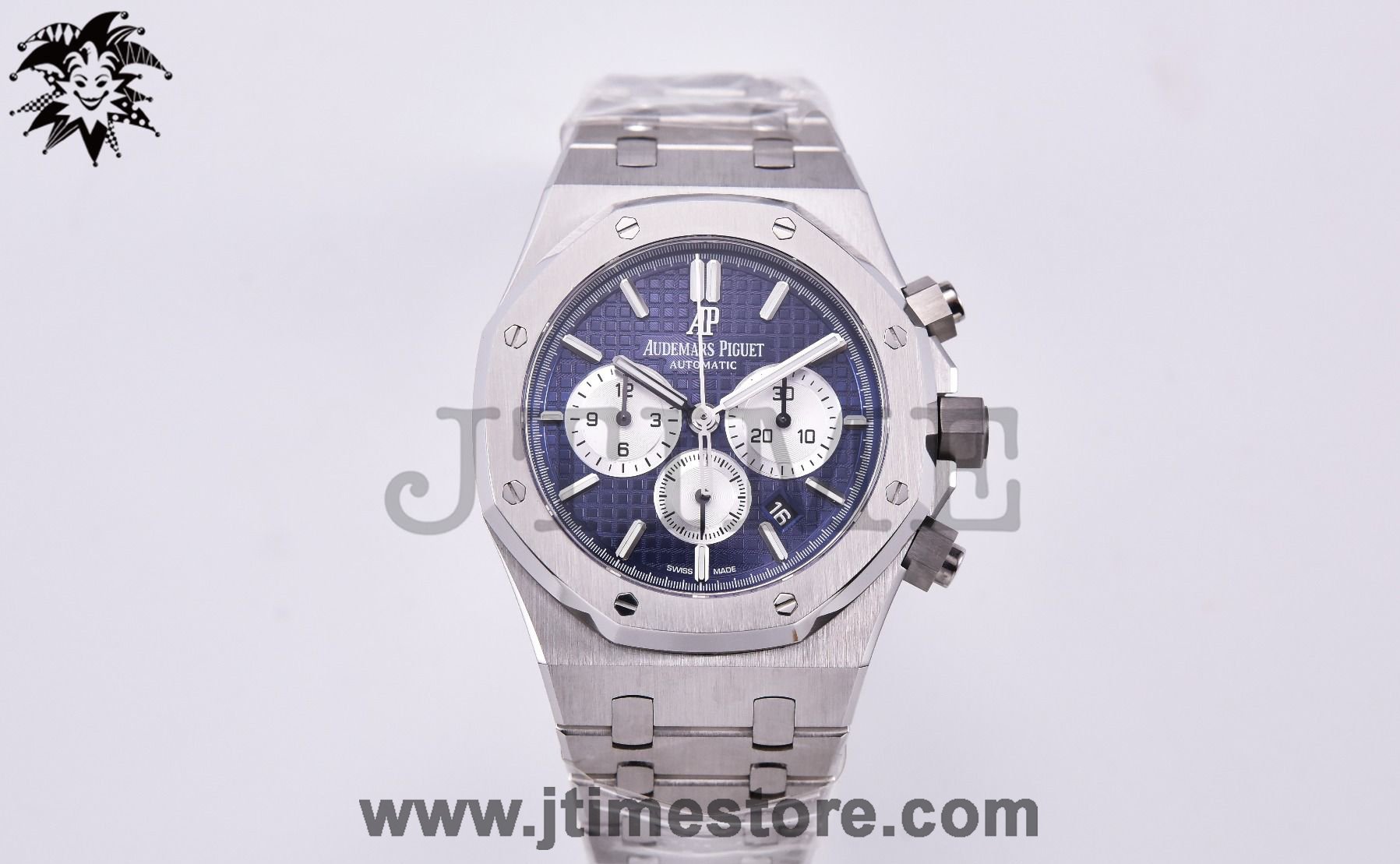 Royal Oak Chrono 26331ST SS OMF 1:1 Best Edition Blue/White Dial on SS Bracelet A7750 - Image 2