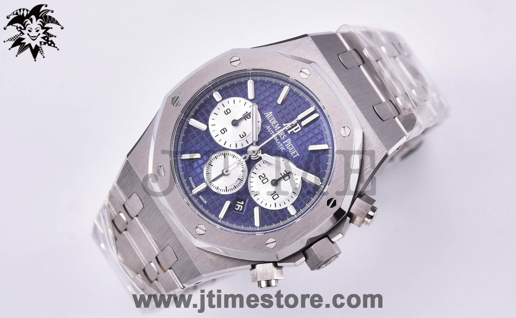 Royal Oak Chrono 26331ST SS OMF 1:1 Best Edition Blue/White Dial on SS Bracelet A7750 - Image 4