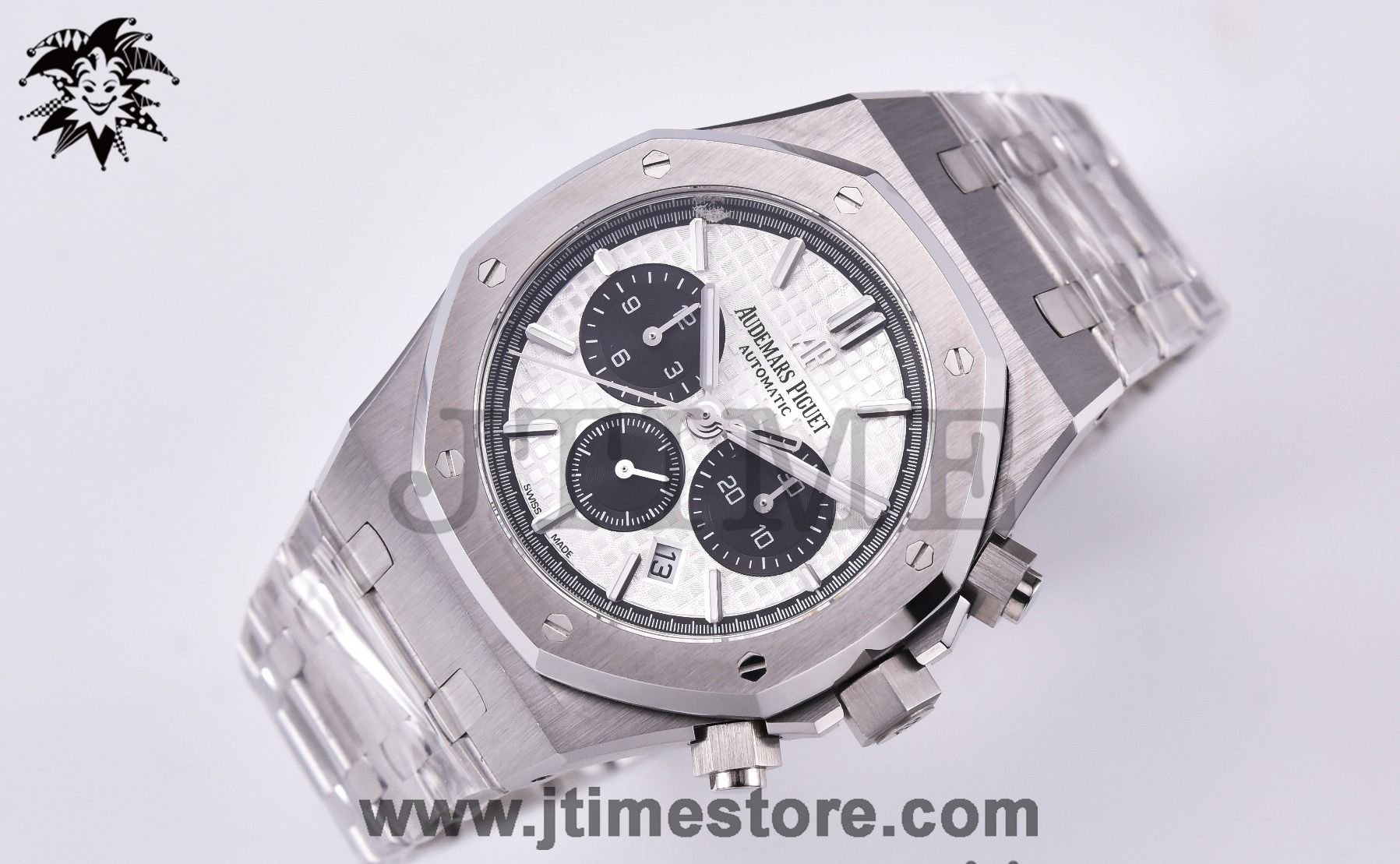 Royal Oak Chrono 26331ST SS OMF 1:1 Best Edition White/Black Dial on SS Bracelet A7750 - Image 2