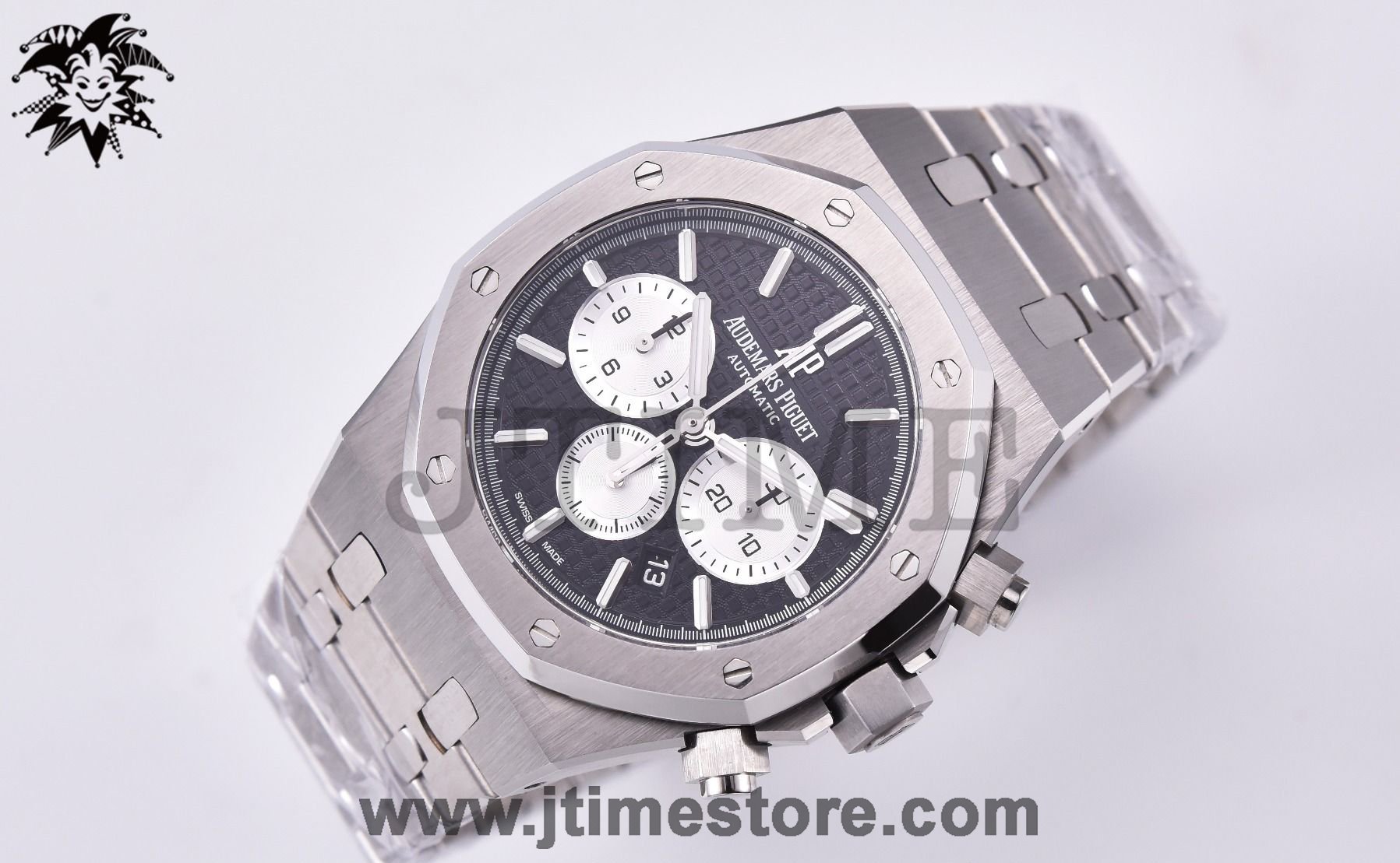 Royal Oak Chrono 26331ST SS OMF 1:1 Best Edition Black/White Dial on SS Bracelet A7750 - Image 2