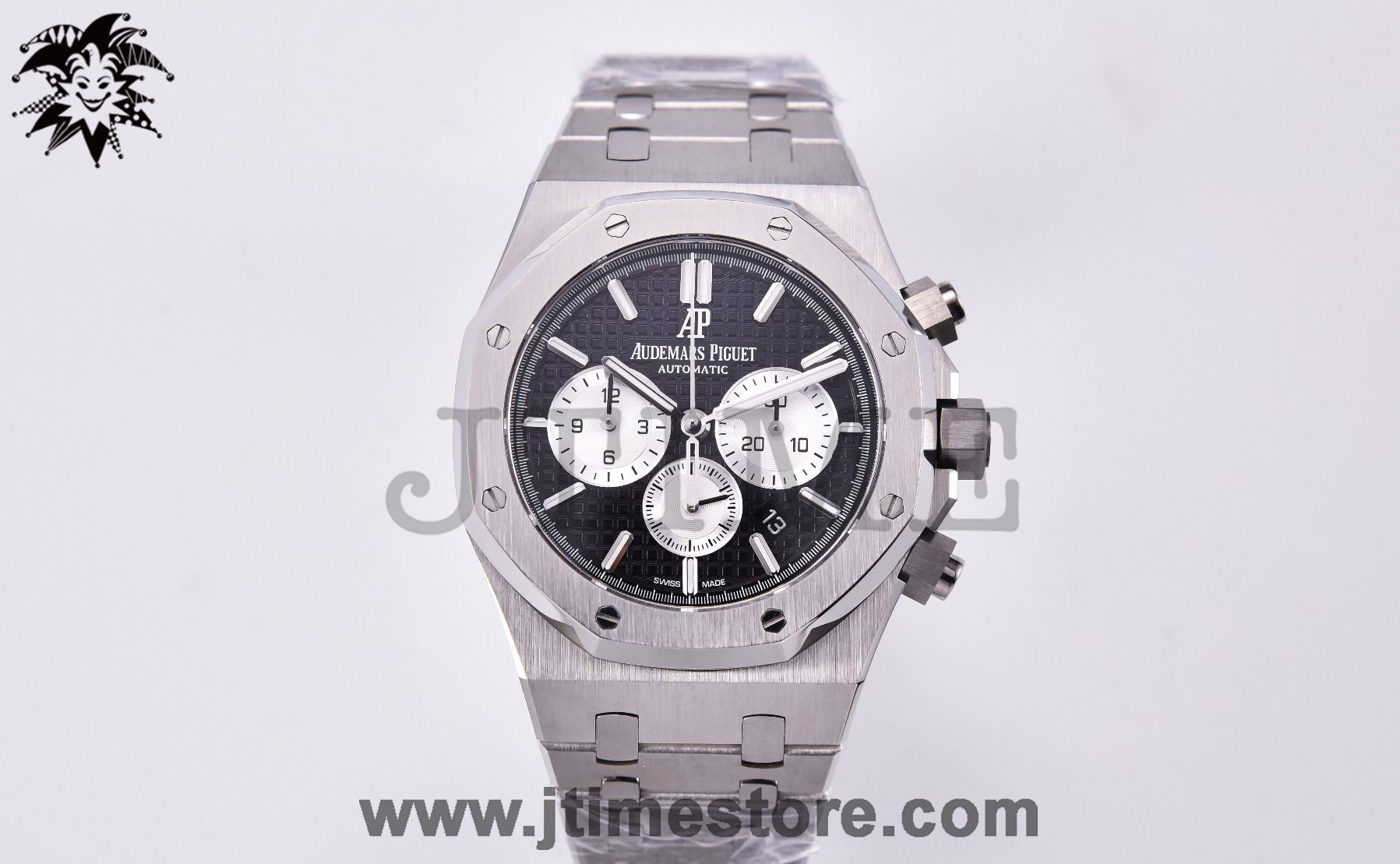 Royal Oak Chrono 26331ST SS OMF 1:1 Best Edition Black/White Dial on SS Bracelet A7750 - Image 4