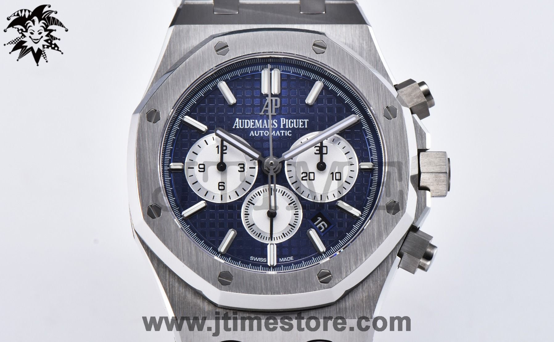Royal Oak Chrono 26331ST SS OMF 1:1 Best Edition Blue/White Dial on SS Bracelet A7750 - Image 3