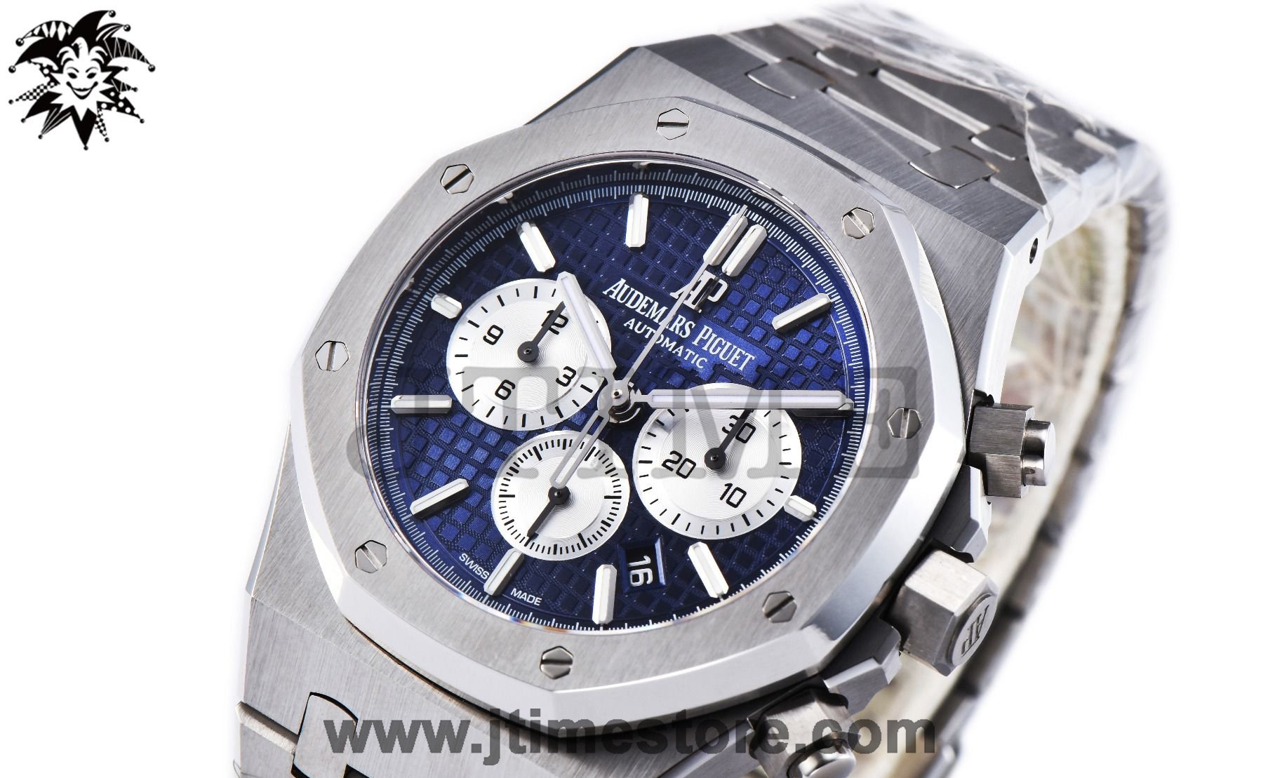 Royal Oak Chrono 26331ST SS OMF 1:1 Best Edition Blue/White Dial on SS Bracelet A7750