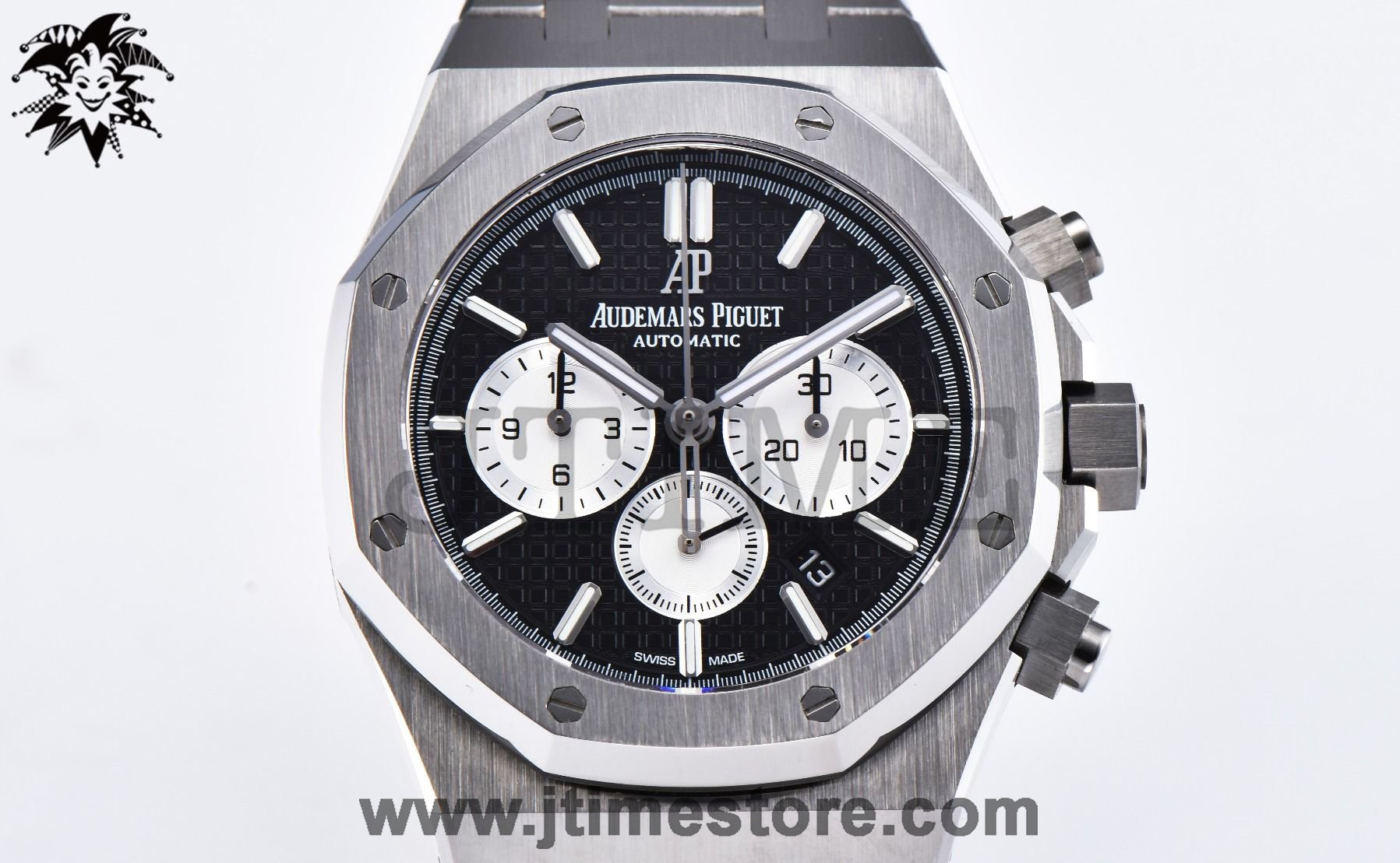 Royal Oak Chrono 26331ST SS OMF 1:1 Best Edition Black/White Dial on SS Bracelet A7750 - Image 3