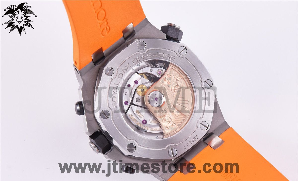 Royal Oak Offshore Diver Chronograph Orange JF 1:1 Best Edition on Orange Rubber Strap A3126 V2 - Image 7
