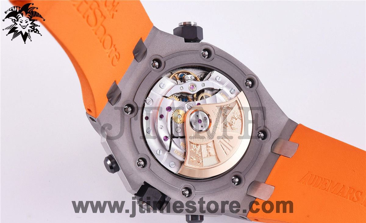 Royal Oak Offshore Diver Chronograph Orange JF 1:1 Best Edition on Orange Rubber Strap A3126 V2 - Image 10