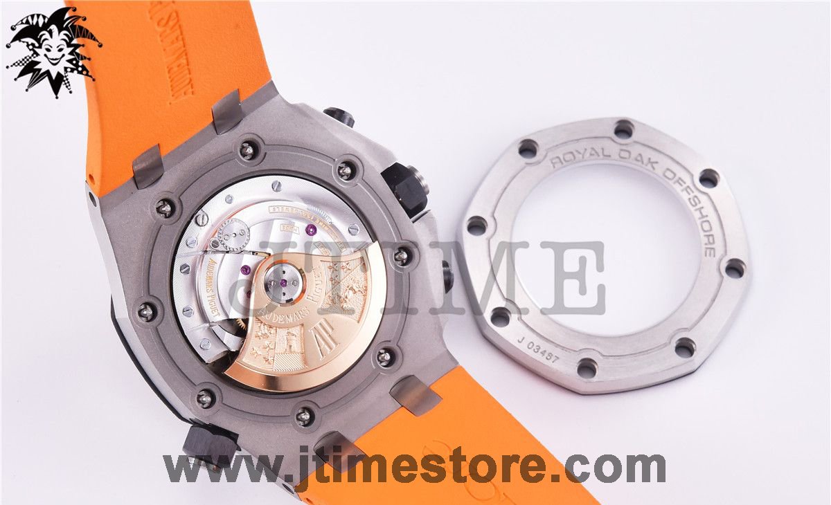Royal Oak Offshore Diver Chronograph Orange JF 1:1 Best Edition on Orange Rubber Strap A3126 V2 - Image 11