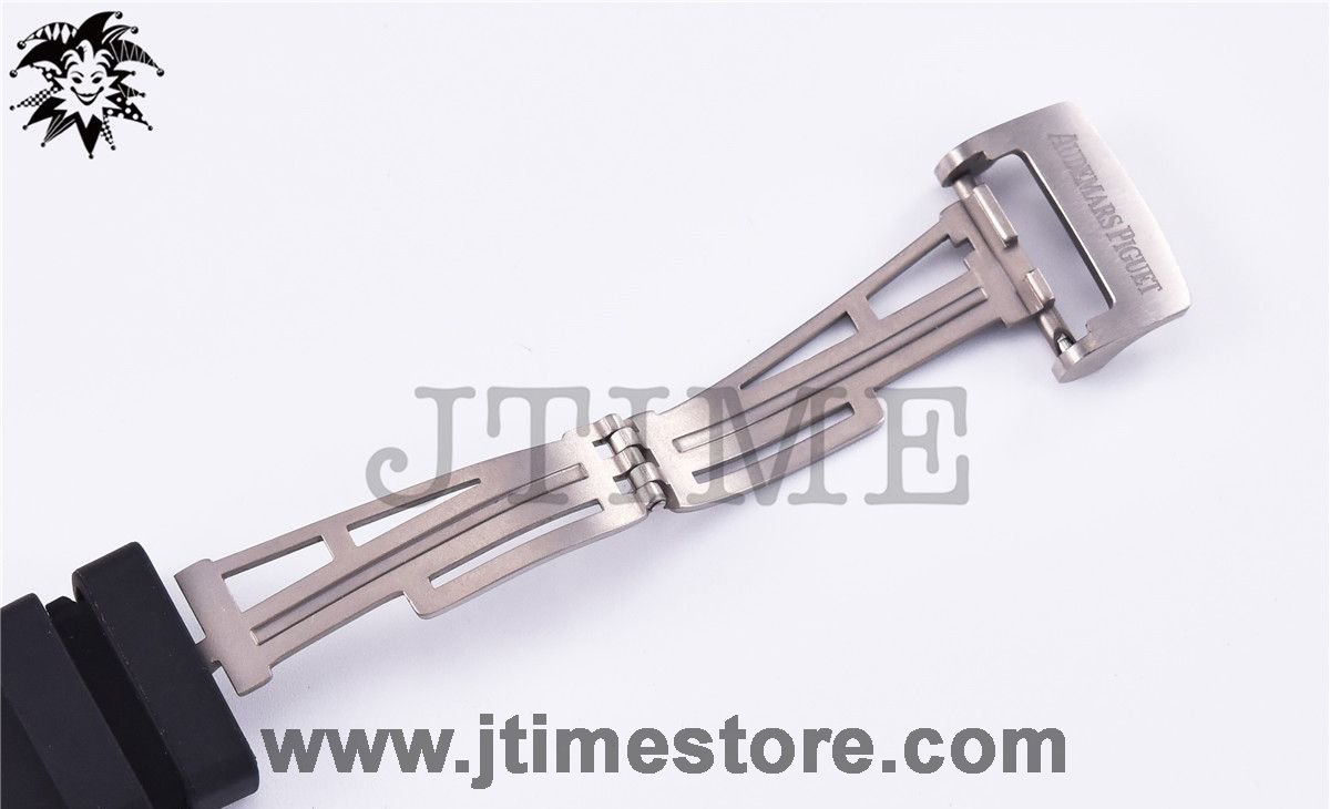 Royal Oak Offshore 26205AU "GINZA 7" Forged Carbon JF Best Edition on Rubber Strap A3126 V2 - Image 8