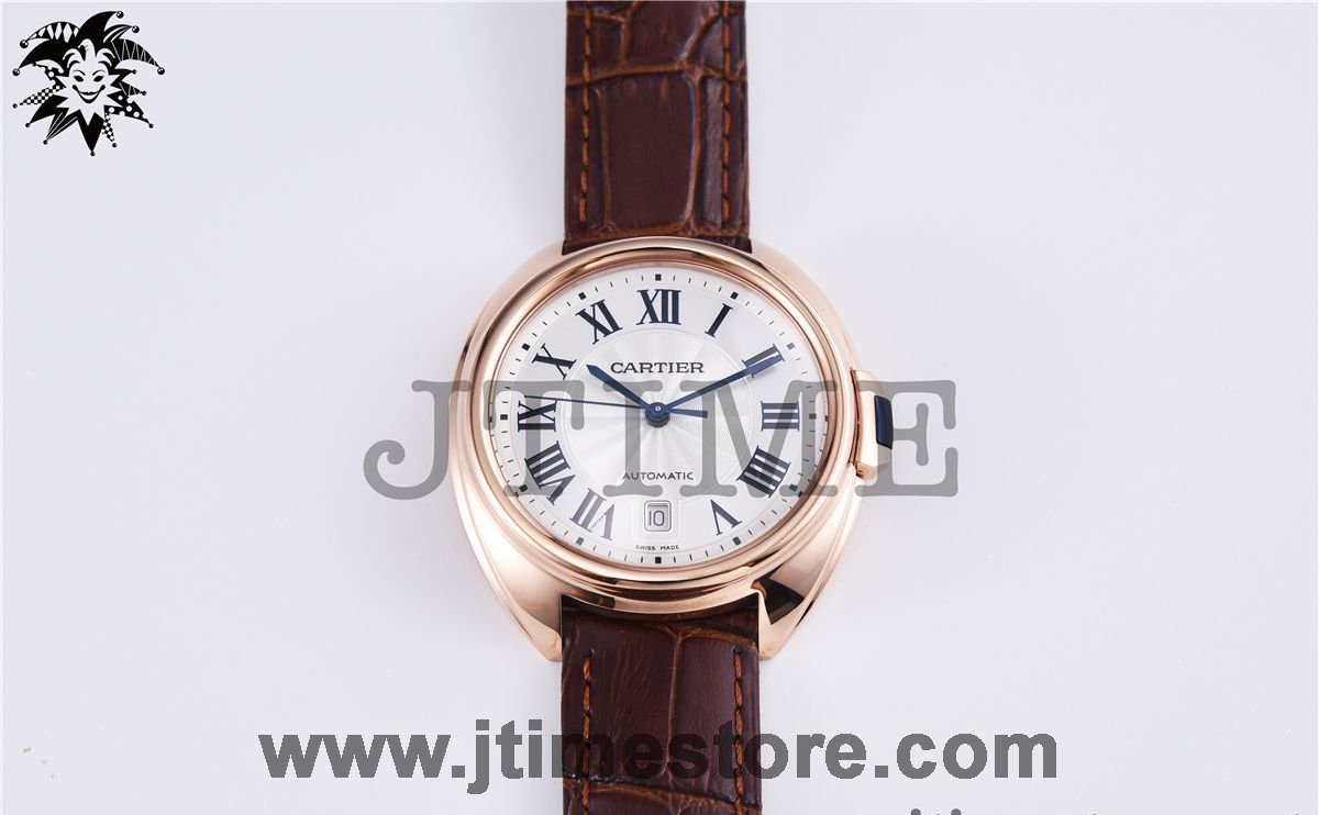 Cle de Cartier WGCL0004 RG 40mm V6F 1:1 Best Edition White Textured Dial on Brow - Image 3