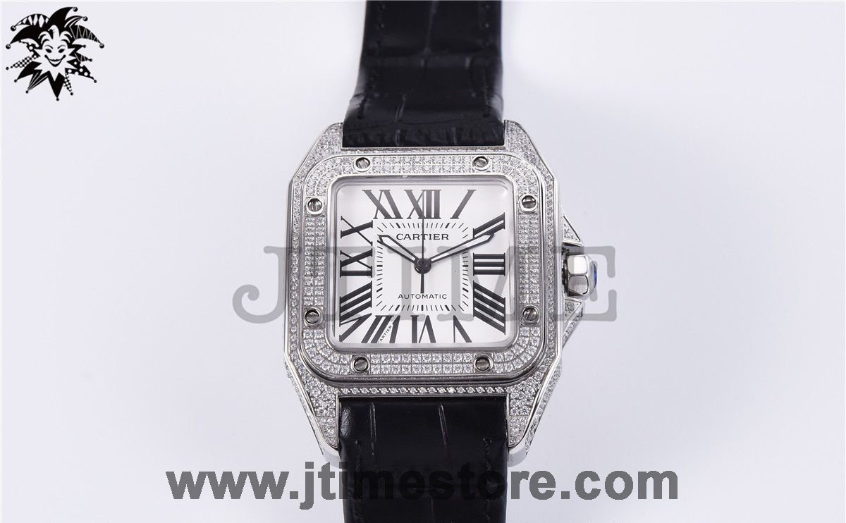 Santos 100 38mm Diamond Paved - Image 3