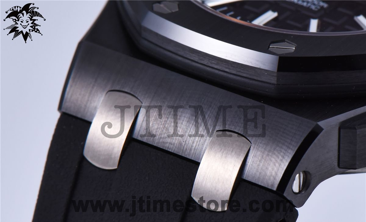 Royal Oak Offshore Diver 15707CE Real Black Ceramicx NOOB 1:1 Best Edition on Black Rubber Strap A3120 V3 - Image 13