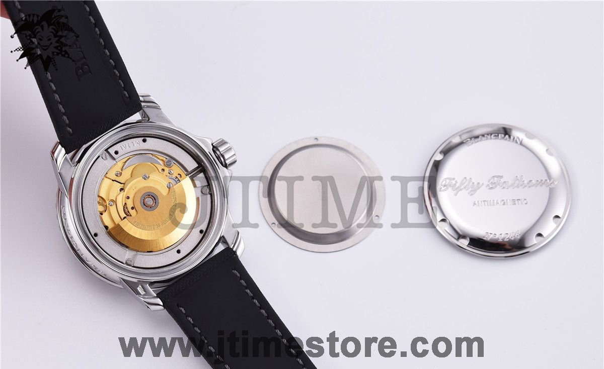 Fifty Fathoms 5015 SS Black ZF 1:1 Best Edition Black Dial on Sail-canvas Strap A2836 - Image 8