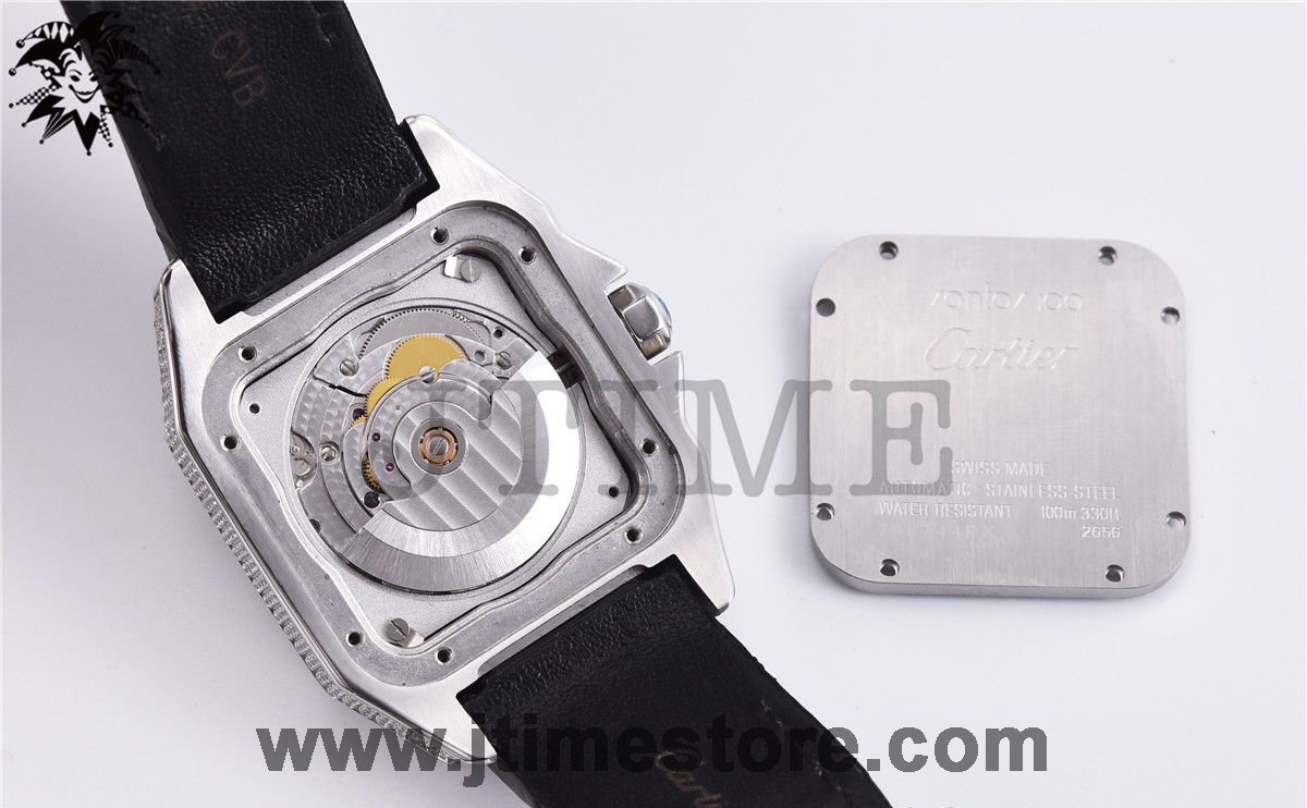 Santos 100 38mm Diamond Paved - Image 8