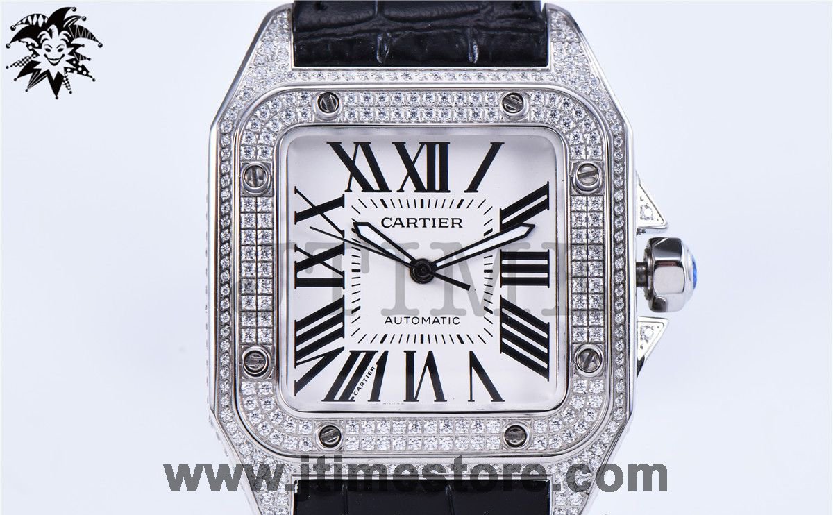 Santos 100 38mm Diamond Paved - Image 11