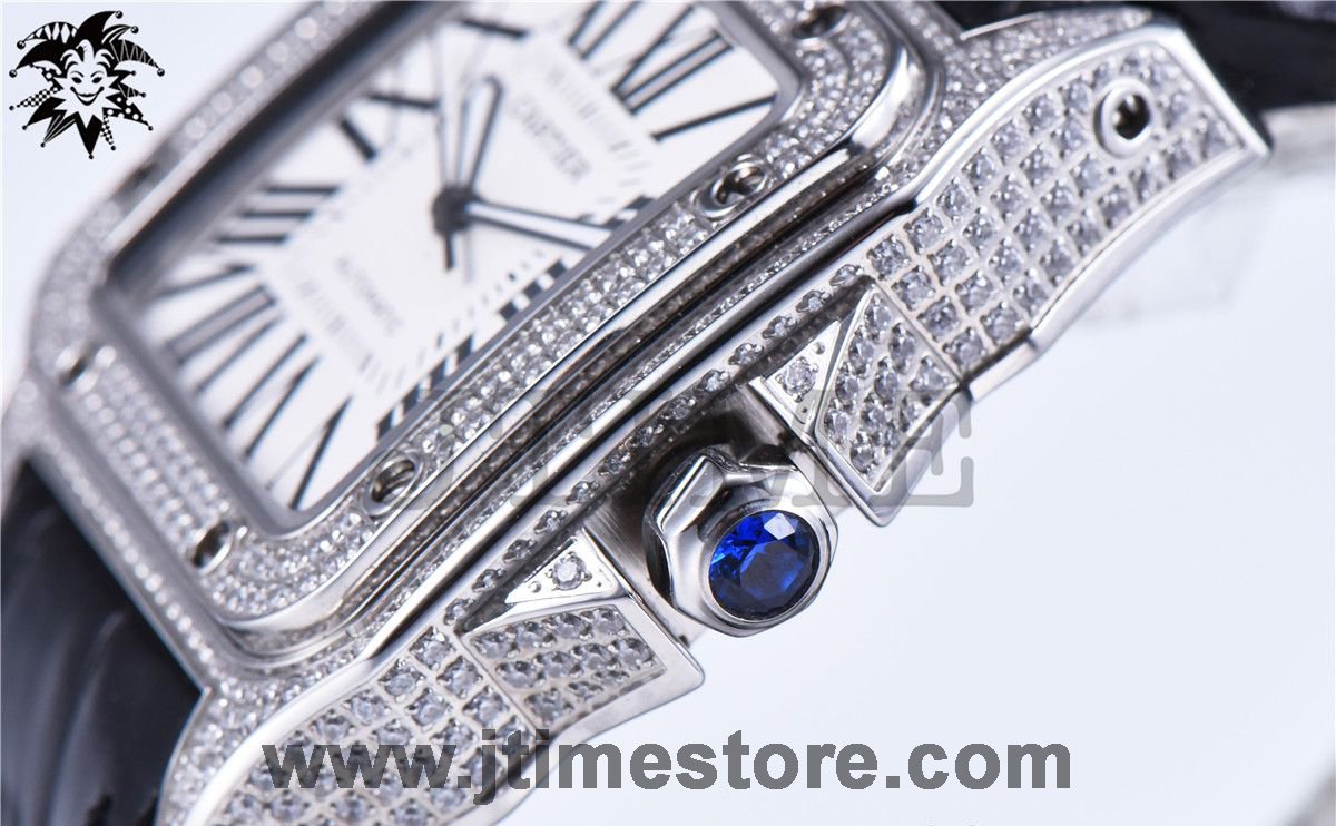Santos 100 38mm Diamond Paved - Image 12