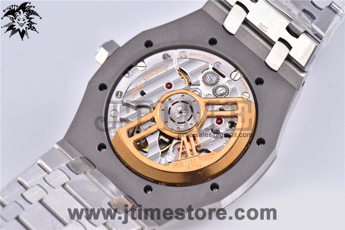Royal Oak 41mm 15500 SS ZF 1:1 Best Edition Gray Textured Dial on SS Bracelet A4302 (Free Box) - Image 7