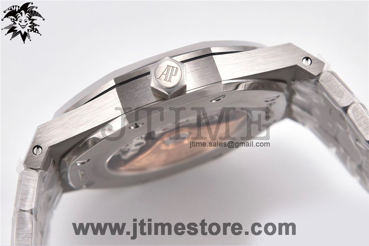 Royal Oak 41mm 15500 SS ZF 1:1 Best Edition Gray Textured Dial on SS Bracelet A4302 (Free Box) - Image 6