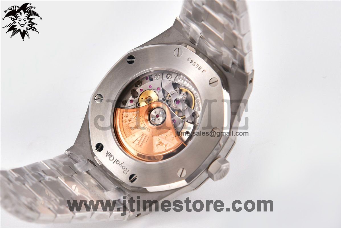 Royal Oak 41mm 15400 SS ZF 1:1 Best Edition Gray Textured Dial on SS Bracelet A3120 (Free Box) - Image 6