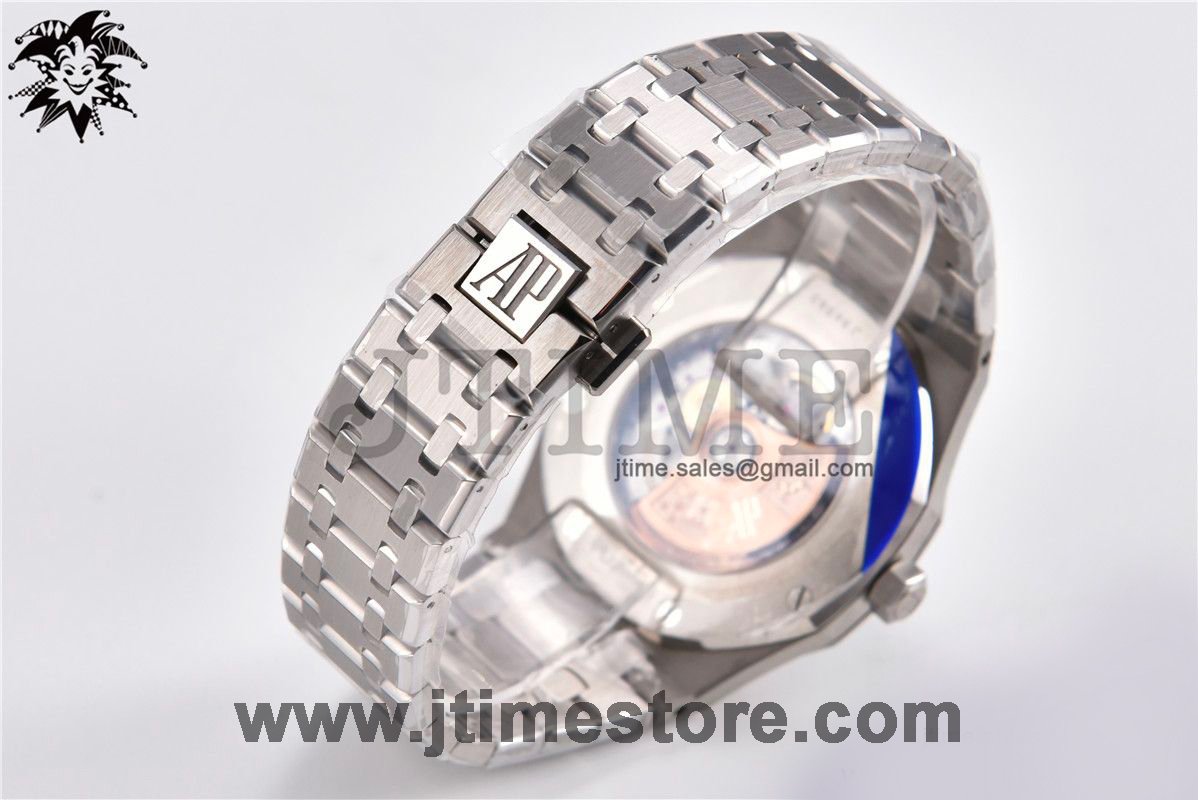 Royal Oak 41mm 15400 SS ZF 1:1 Best Edition Gray Textured Dial on SS Bracelet A3120 (Free Box) - Image 5