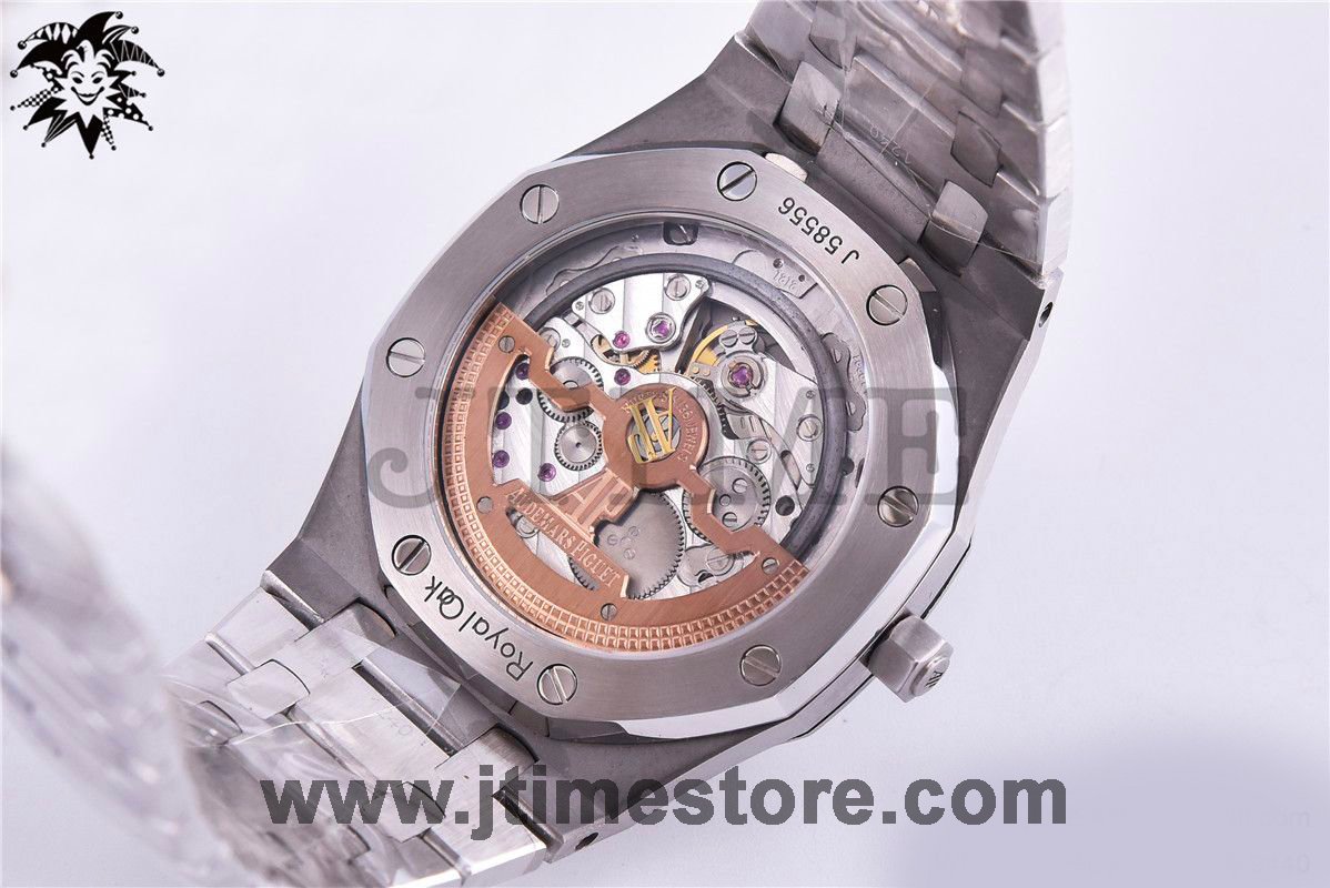 Royal Oak 39mm 15202 SS JF 1:1 Best Edition Blue Textured Dial on SS Bracelet A2121 - Image 4