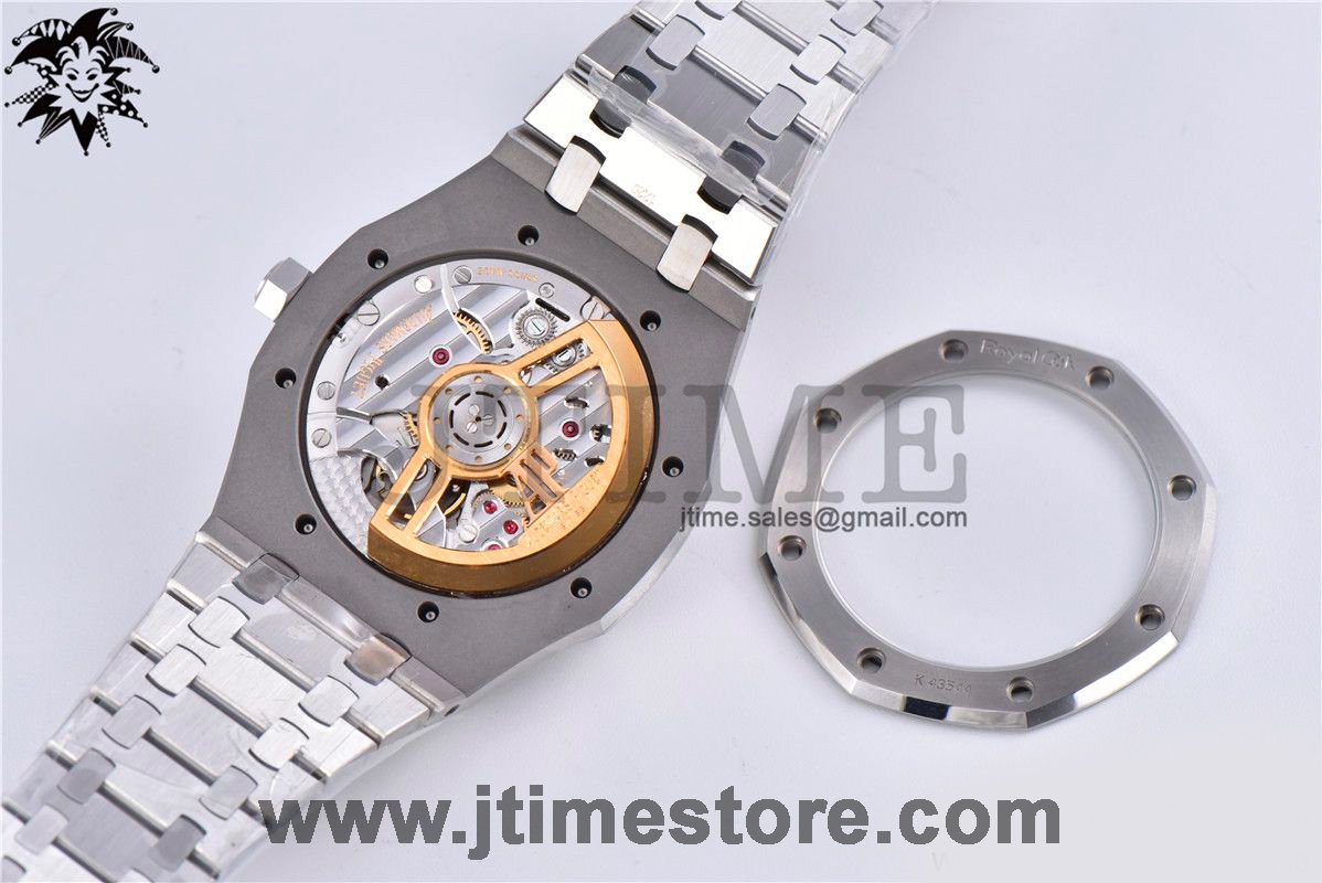 Royal Oak 41mm 15500 SS ZF 1:1 Best Edition Gray Textured Dial on SS Bracelet A4302 (Free Box) - Image 8