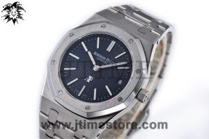 Royal Oak 39mm 15202 SS JF 1:1 Best Edition Blue Textured Dial on SS Bracelet A2121