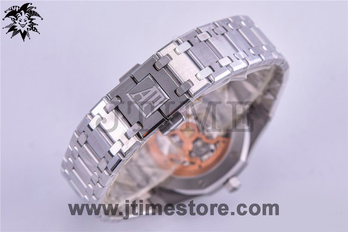 Royal Oak 39mm 15202 SS JF 1:1 Best Edition Blue Textured Dial on SS Bracelet A2121 - Image 7