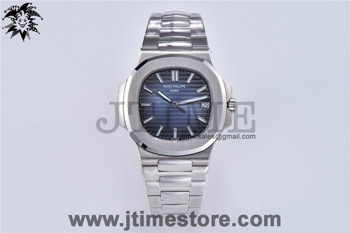 Nautilus 5711/1A 3KF 1:1 Best Edition Blue Textured Dial on SS Bracelet A324 Super Clone - Image 2