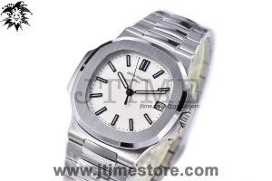 Nautilus 5711/1A 3KF 1:1 Best Edition White Textured Dial on SS Bracelet A324 Super Clone