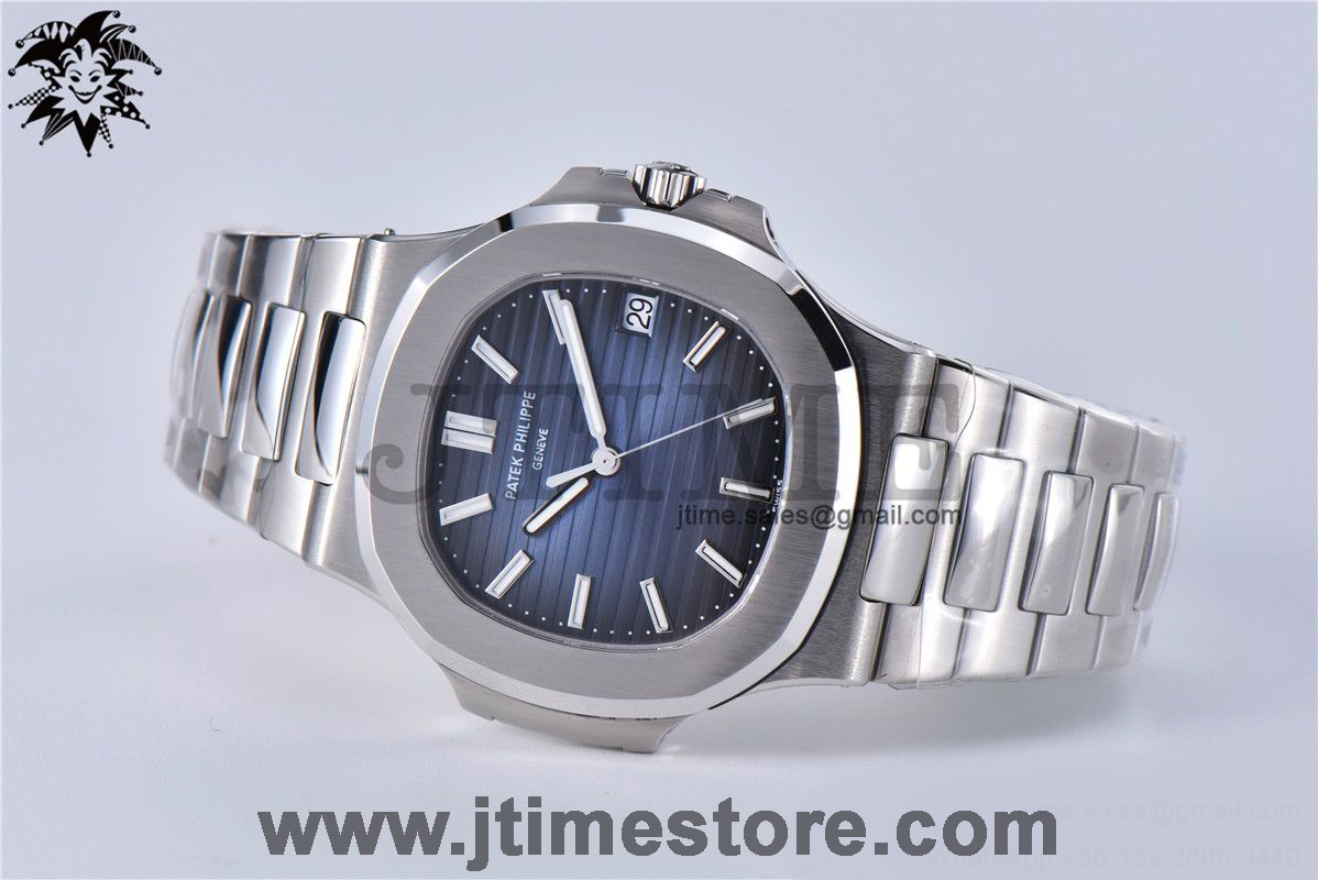 Nautilus 5711/1A 3KF 1:1 Best Edition Blue Textured Dial on SS Bracelet A324 Super Clone - Image 5