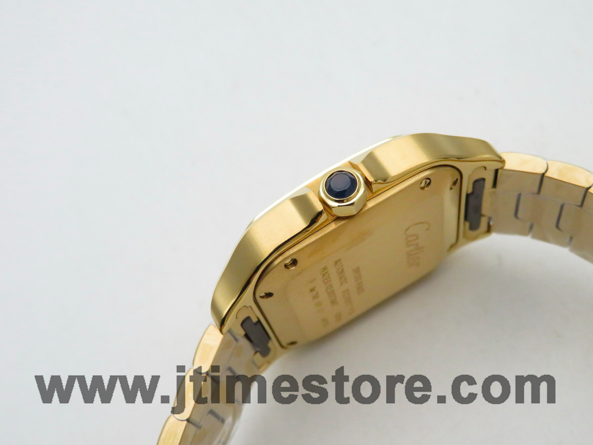 CAR0471B - Santos De Cartier 35mm Mens YG/YG White 3KF MY9015 - Image 4