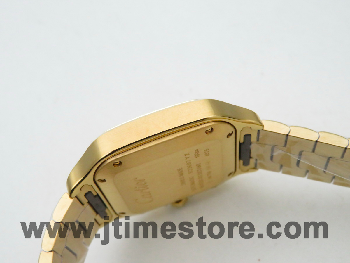 CAR0471B - Santos De Cartier 35mm Mens YG/YG White 3KF MY9015 - Image 5