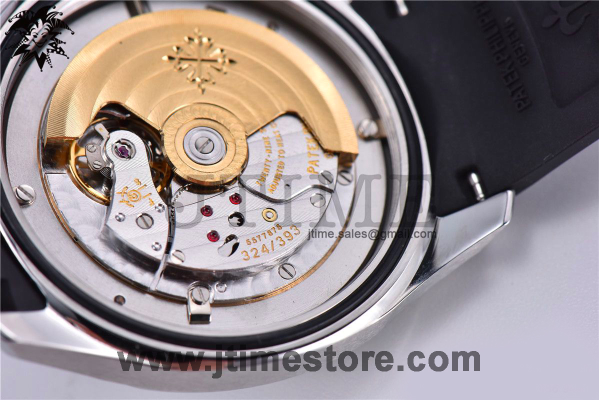 Aquanaut 5167A SS ZF 1:1 Best Edition Black Dial on Black Rubber Strap 324CS (Free box) - Image 7