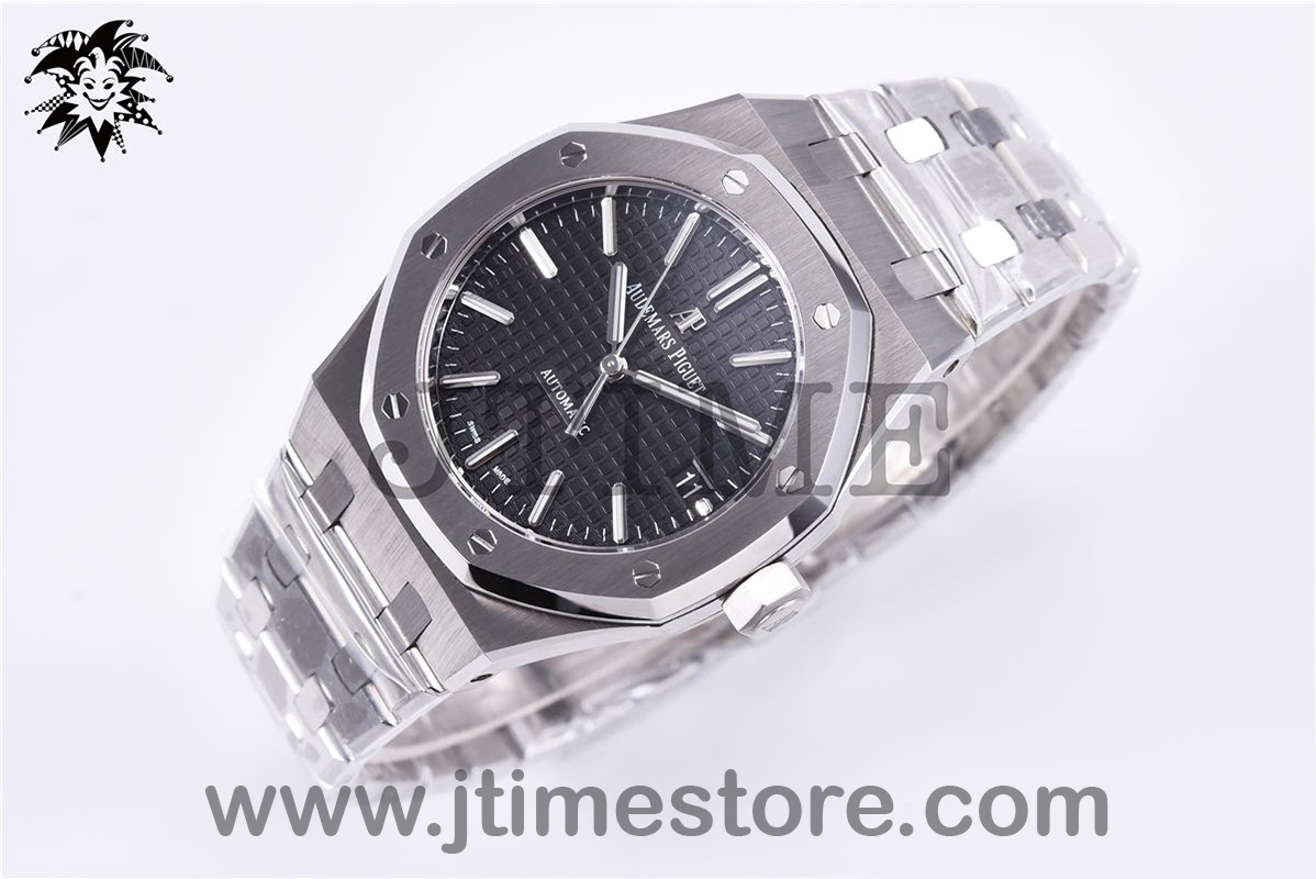 Royal Oak 37mm 15450 SS JF 1:1 Best Edition Black Dial on SS Bracelet A3120 - Image 3